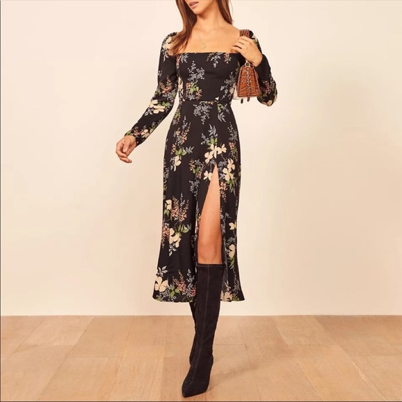 LAST ONE!!  Sleeve Elegant Floral Vintage Dress - Picture 6 of 6